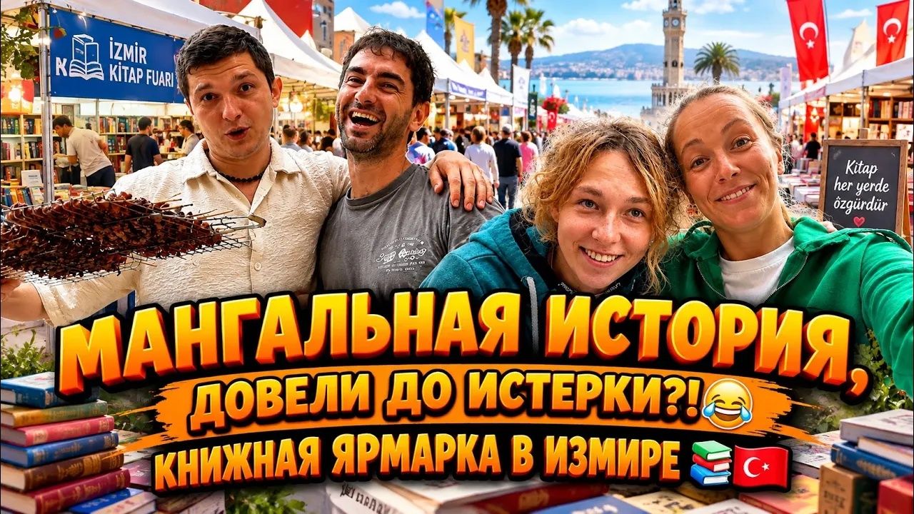Аленин в шоке. Мангальная история,довели до истерки？!😅Книжная Ярмарка в Измире📚🇹🇷