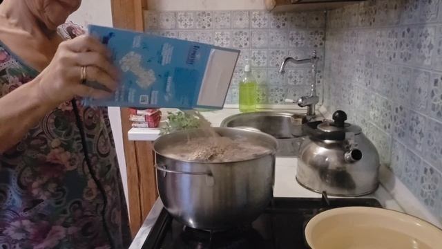 больничный супец,вареники с...