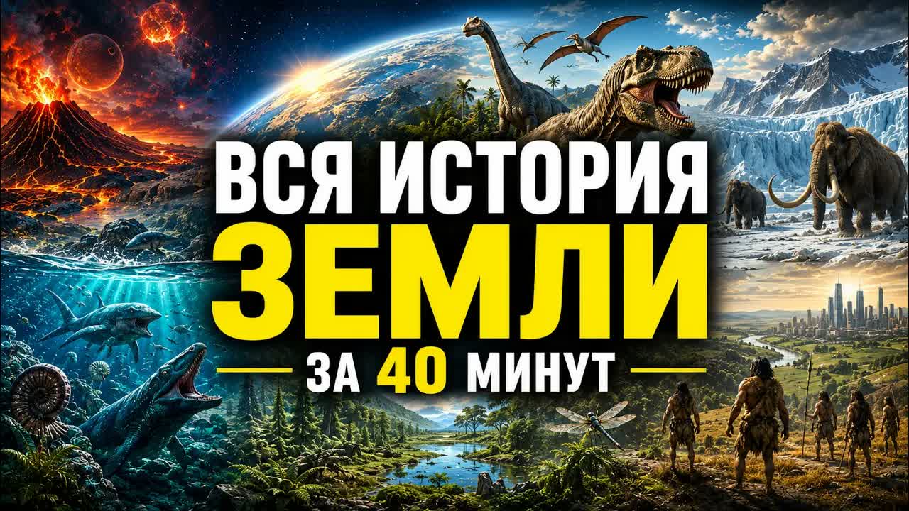 ПУТЕШЕСТВИЕ СКВОЗЬ ВСЕ ГЕОЛОГИЧЕСКИЕ ЭПОХИ ЗЕМЛИ. ДЛЯ СНА 😴