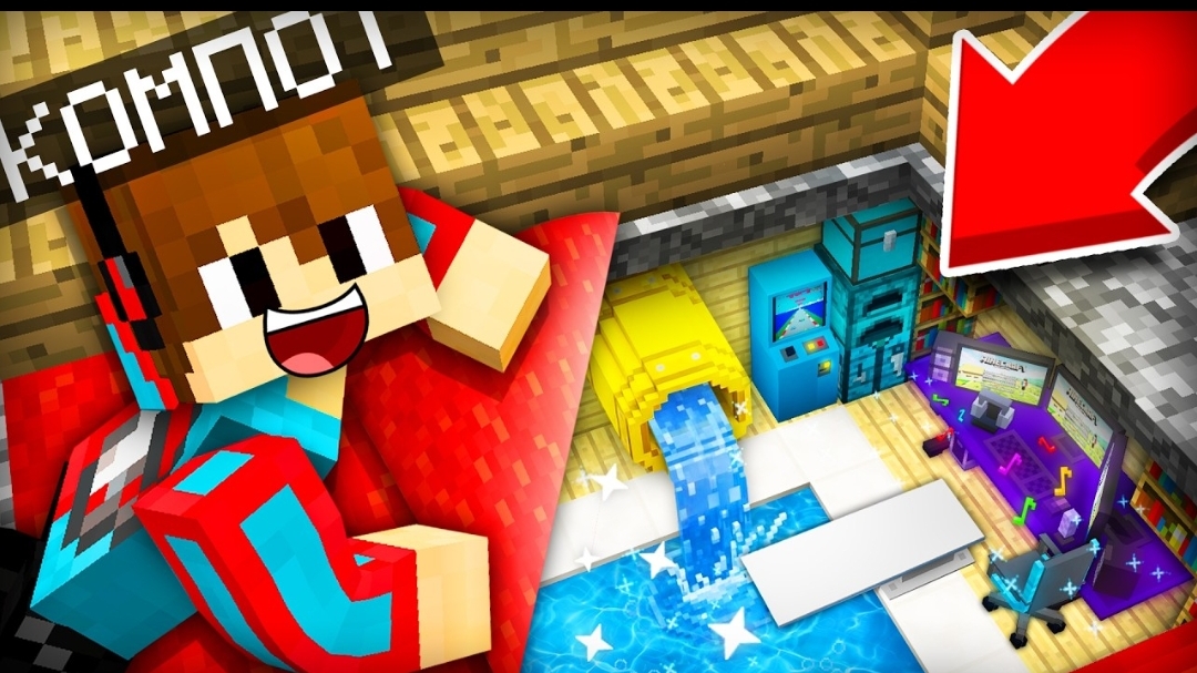 Я ПОСТРОИЛ СЕКРЕТНЫЙ БАССЕЙН В ДОМЕ ЖИТЕЛЯ В МАЙНКРАФТ | Компот Minecraft