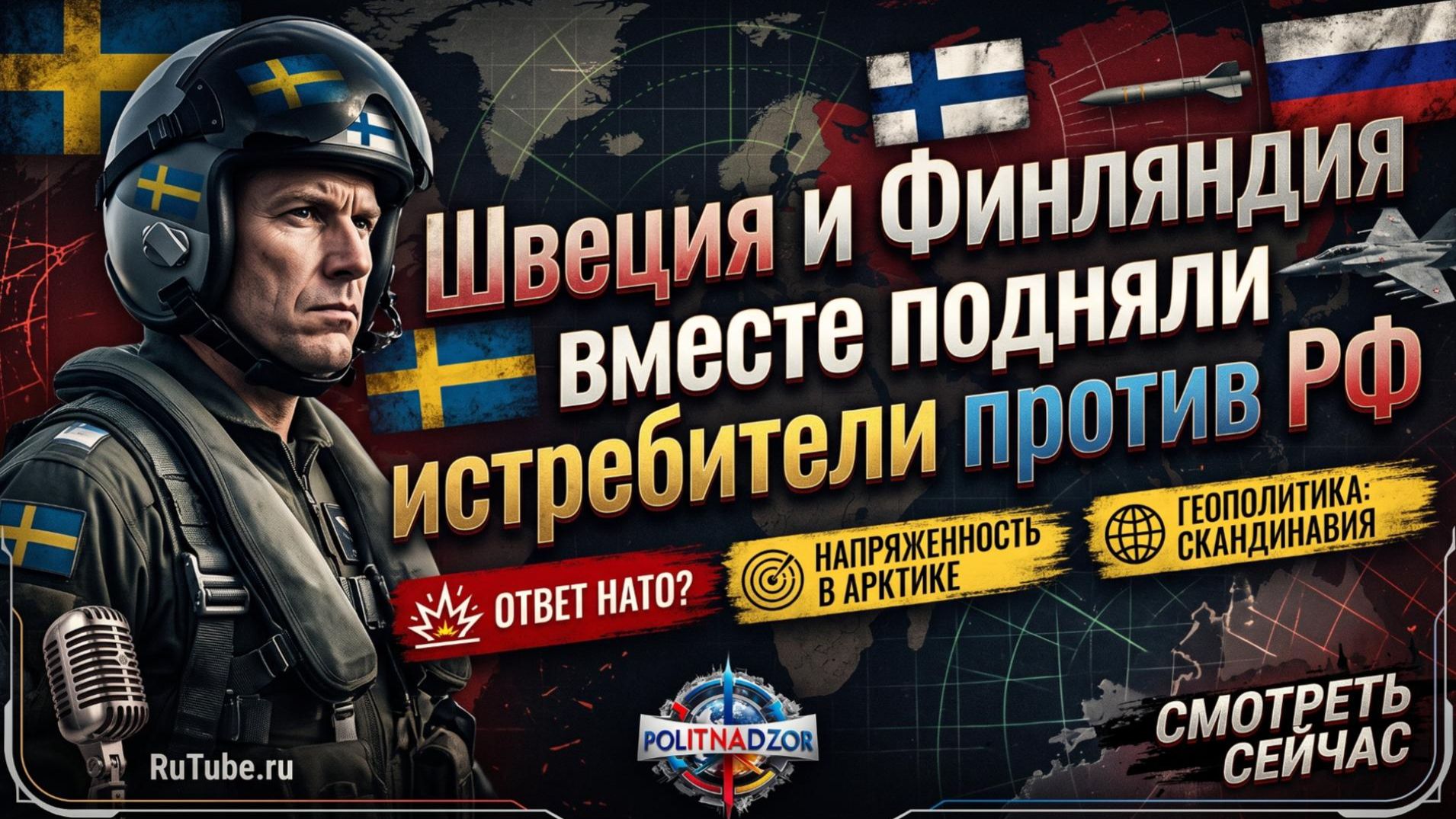 ⚔️ Впервые вместе: Швеция и Финляндия подняли истребители против самолётов РФ над Балтикой