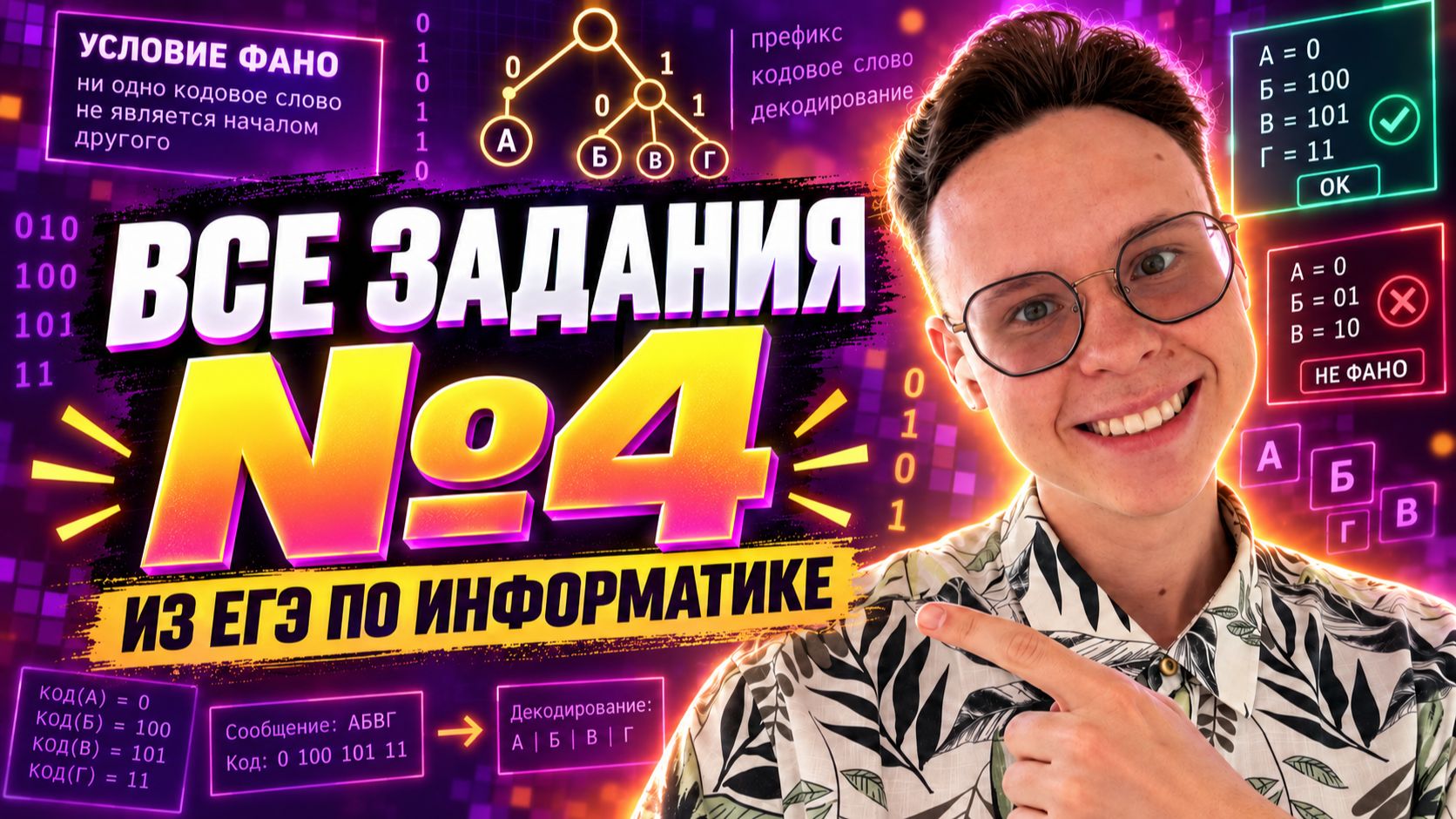 ВСЕ Задания №4 С НУЛЯ | Информатика ЕГЭ 2027