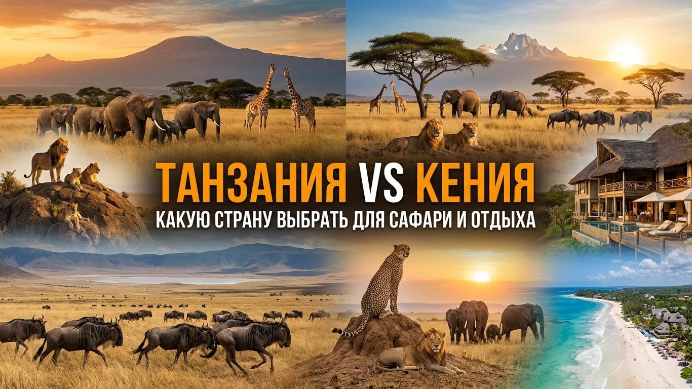 КЕНИЯ ИЛИ ТАНЗАНИЯ: КАКУЮ СТРАНУ ВЫБРАТЬ ДЛЯ САФАРИ И ОТДЫХА