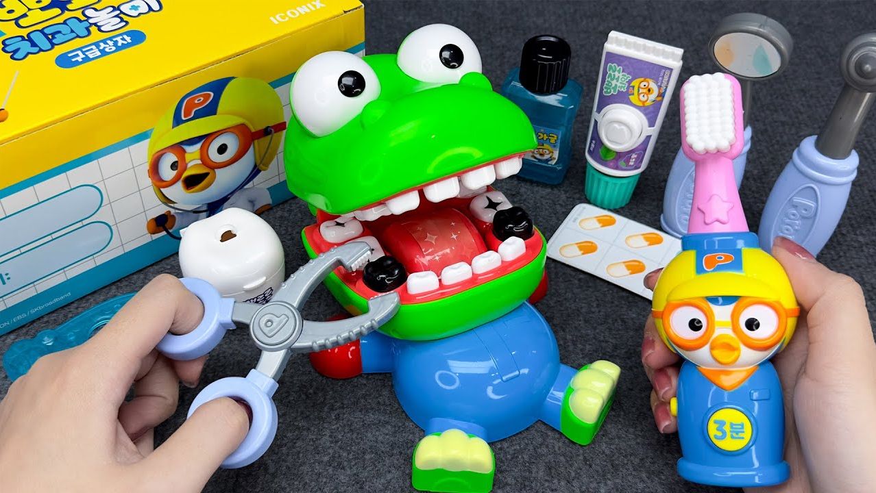 Распаковка зубной игрушки Pororo