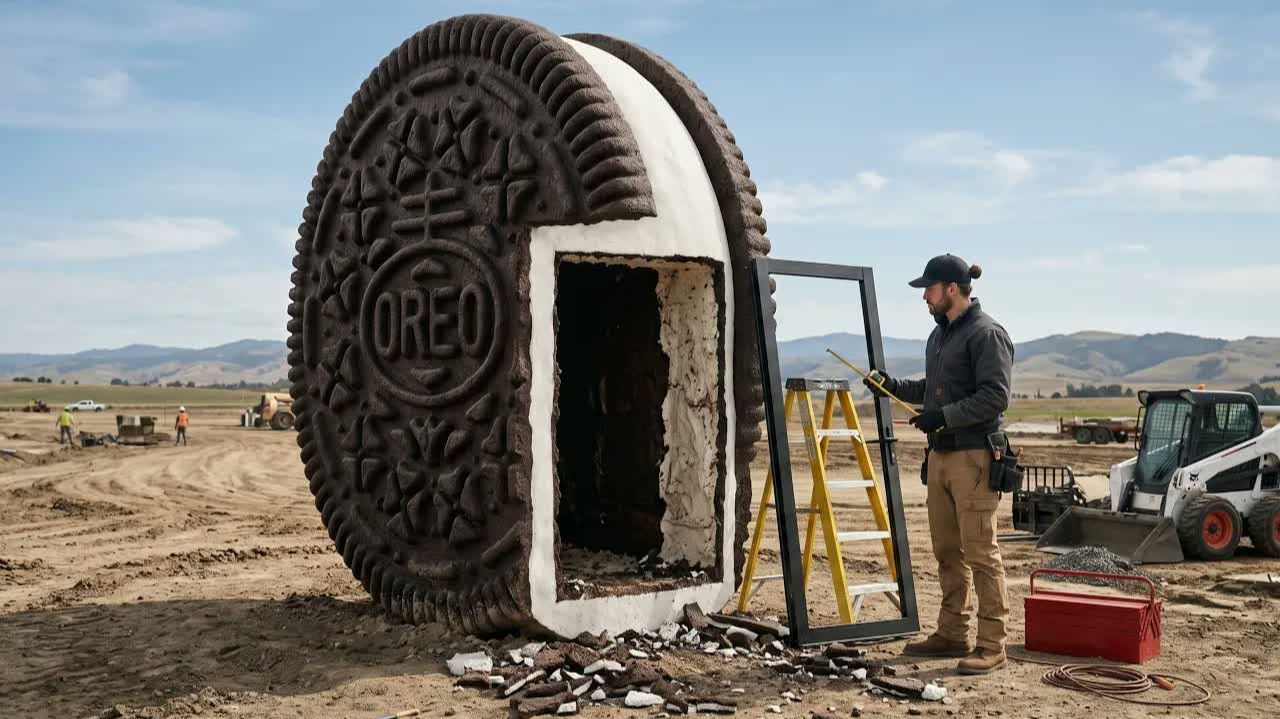 I Built A Luxury Room Inside A Giant Oreo! 🍪