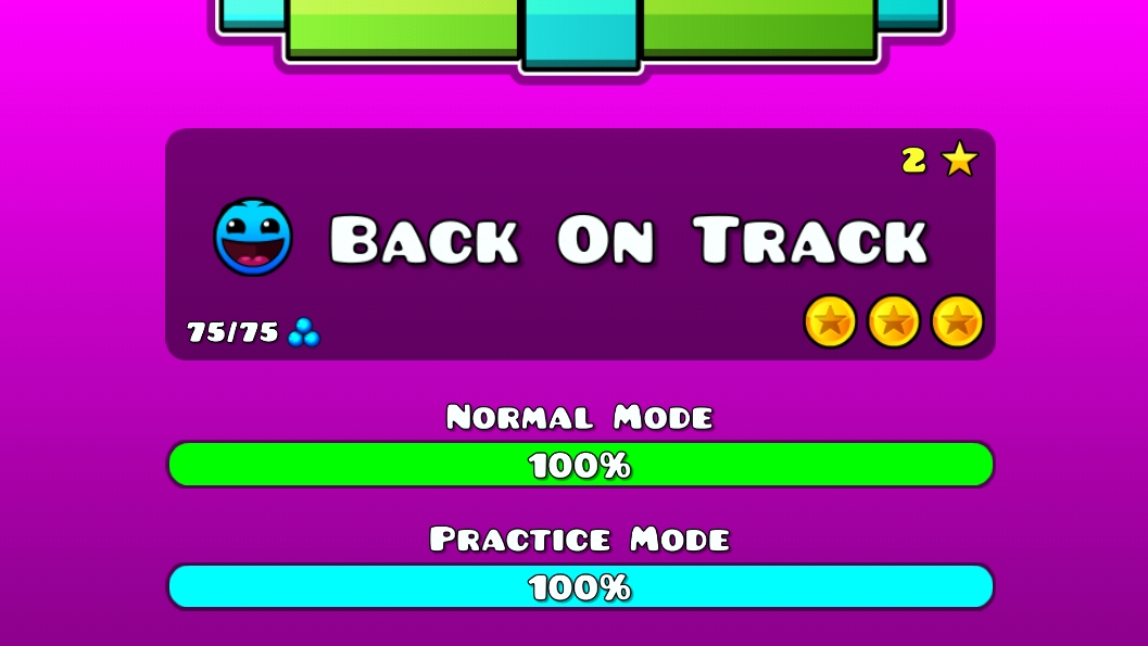 BACK ON TRACK 100%