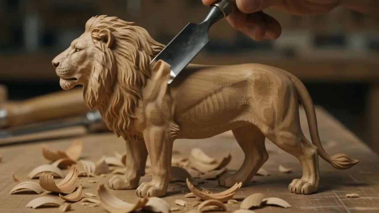 Carving The 7 Wildest Animals In The World (Wood ASMR)