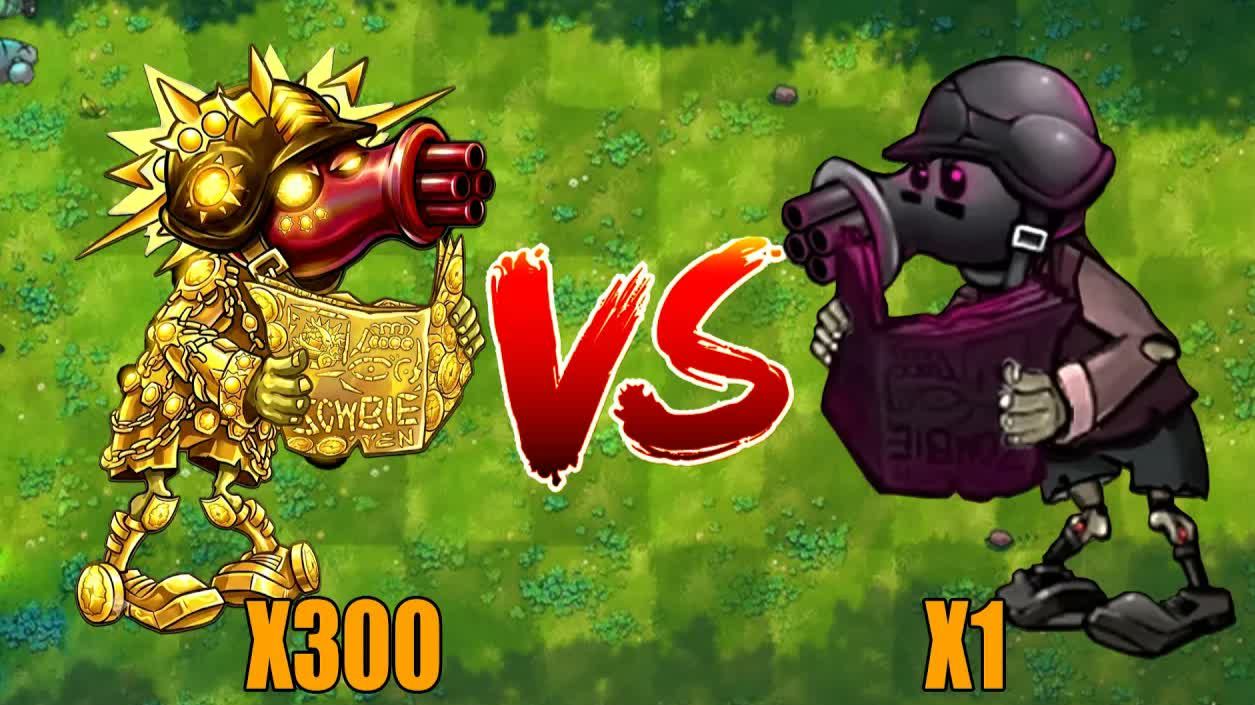 Испытание в PvZ 1 Fusion 3.9: 300 случайных зомби против Ultimate Cherry Shooter