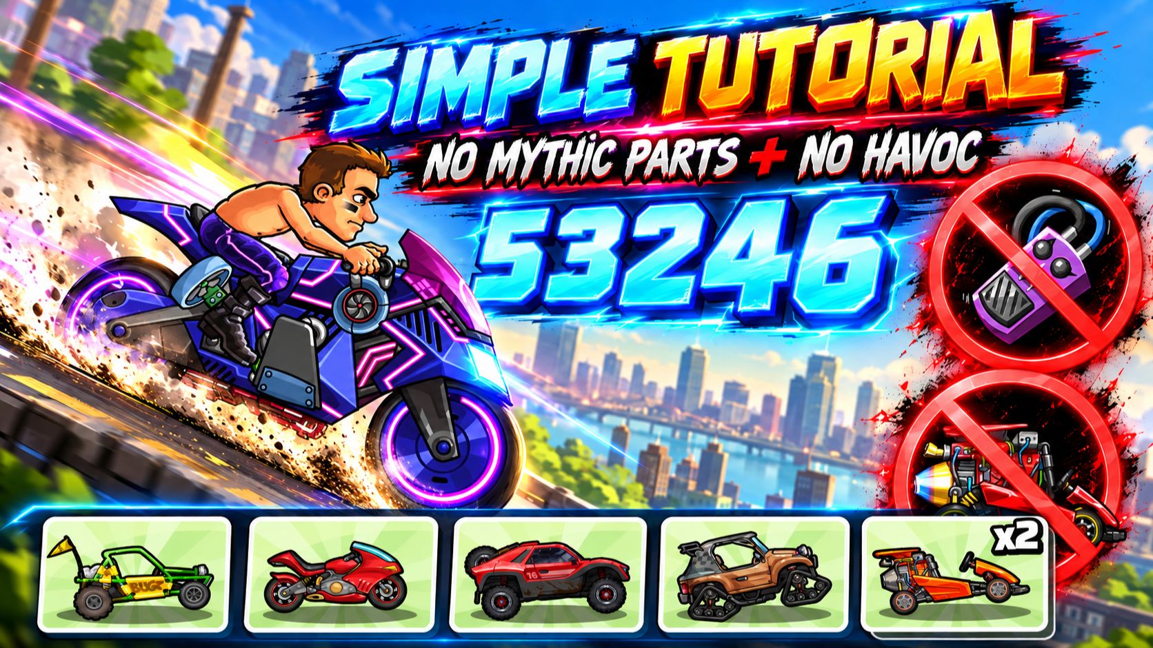 🎥 53246 SIMPLE TUTORIAL - NO HAVOC, NO MYTHIC PARTS! | Light The Fuse | HCR2