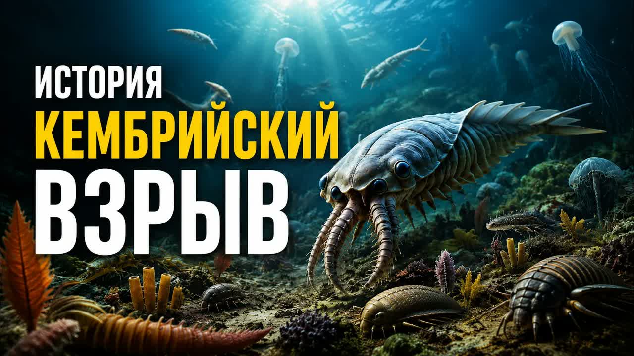 КЕМБРИЙСКИЙ ВЗРЫВ: КОГДА ЖИЗНЬ РЕЗКО СТАЛА РАЗНООБРАЗНОЙ. ДЛЯ СНА 😴