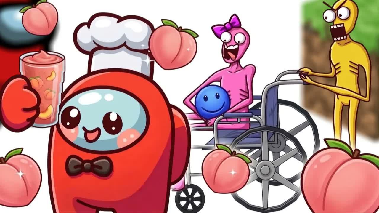 Роблокс Не пей этот персиковый смузи 😱 Малыш Верити и Ловити в Амонг Ас