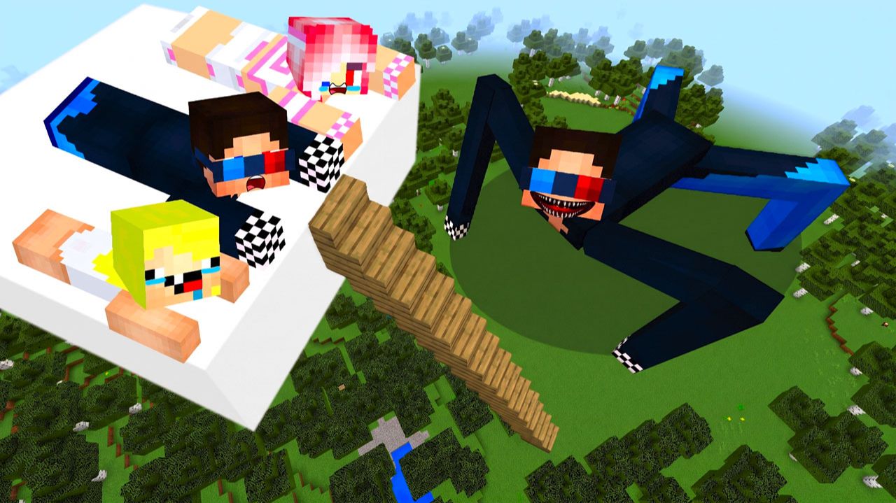 😨СТРОИМ БУНКЕР В НЕБЕ, ОТ СЛОМАННОГО ШЕДИ В МАЙНКРАФТ! ШЕДИ MINECRAFT