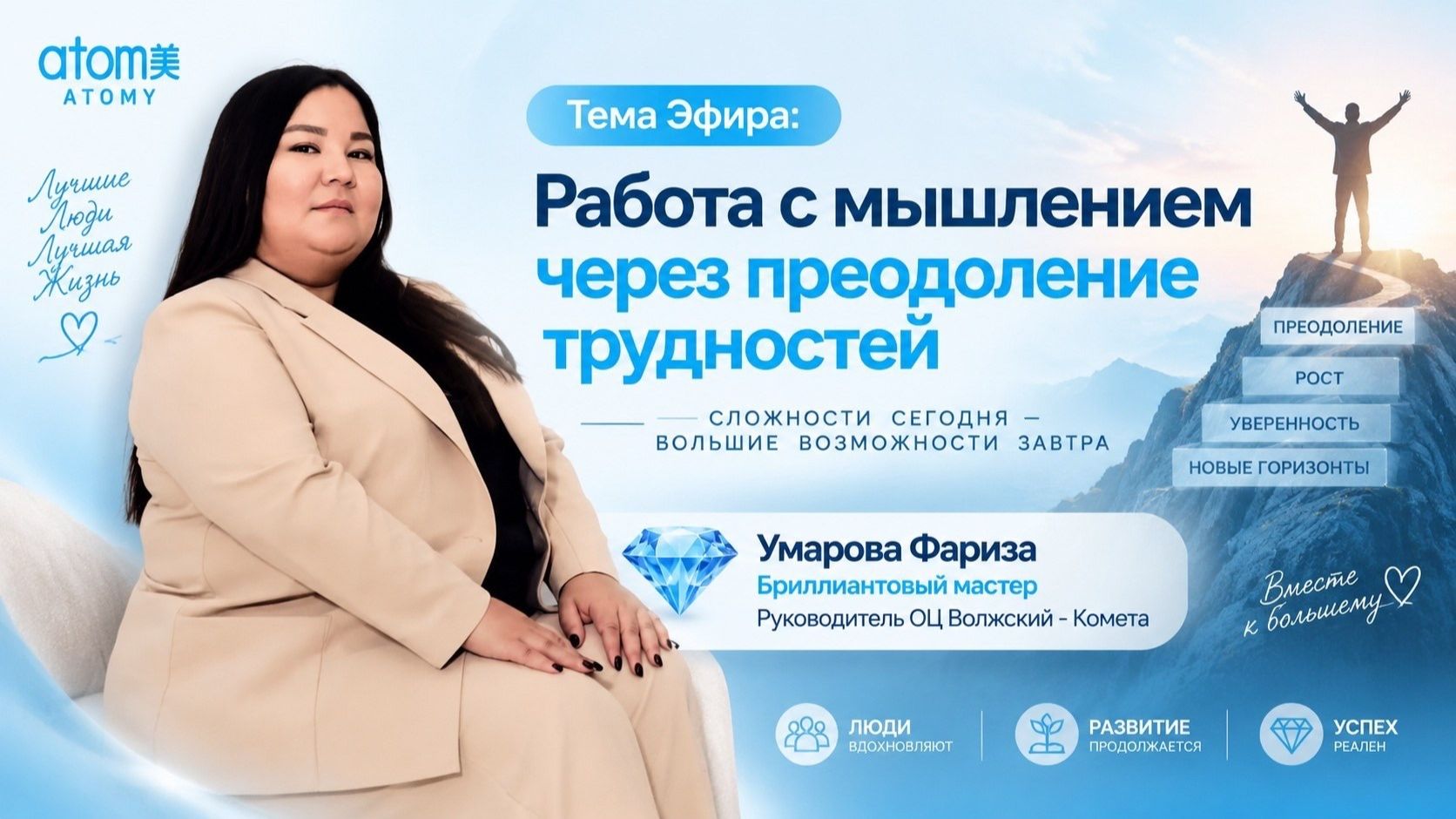 Работа с мышлением через преодоление трудностей.