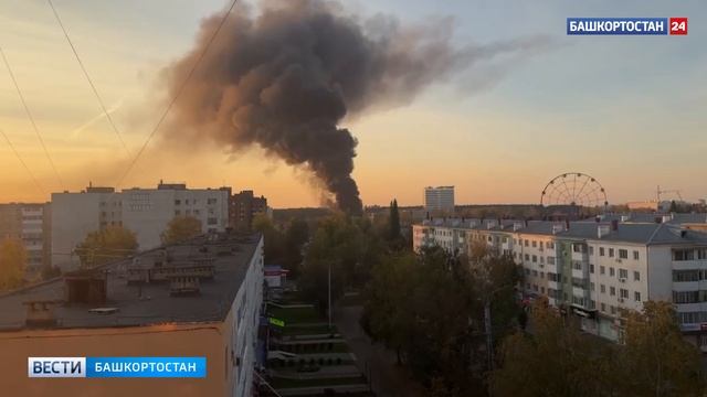 На стадионе «Торпедо» в Нефтекамске произошел мощный пожар