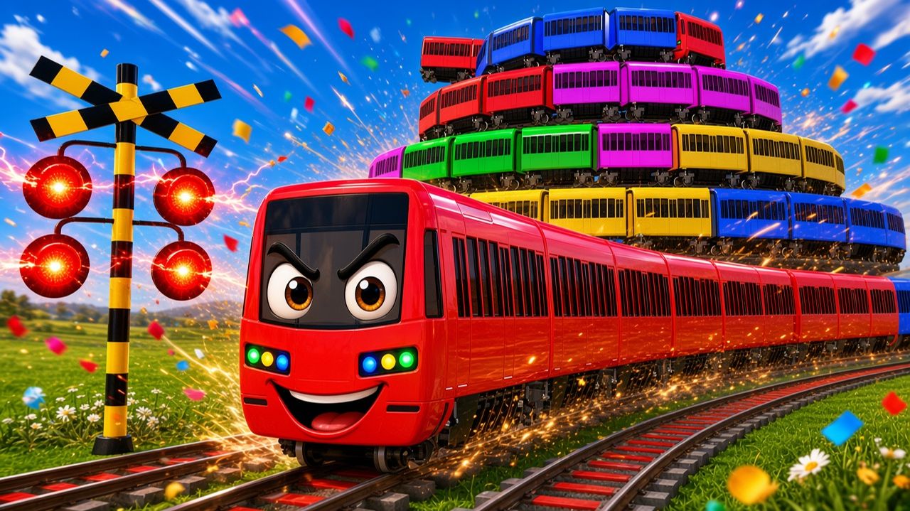 🚦 Поезда и необычный переезд: секретные подарки для поездов! 🚂 Поезд Томас. 3D-анимация. Мультики