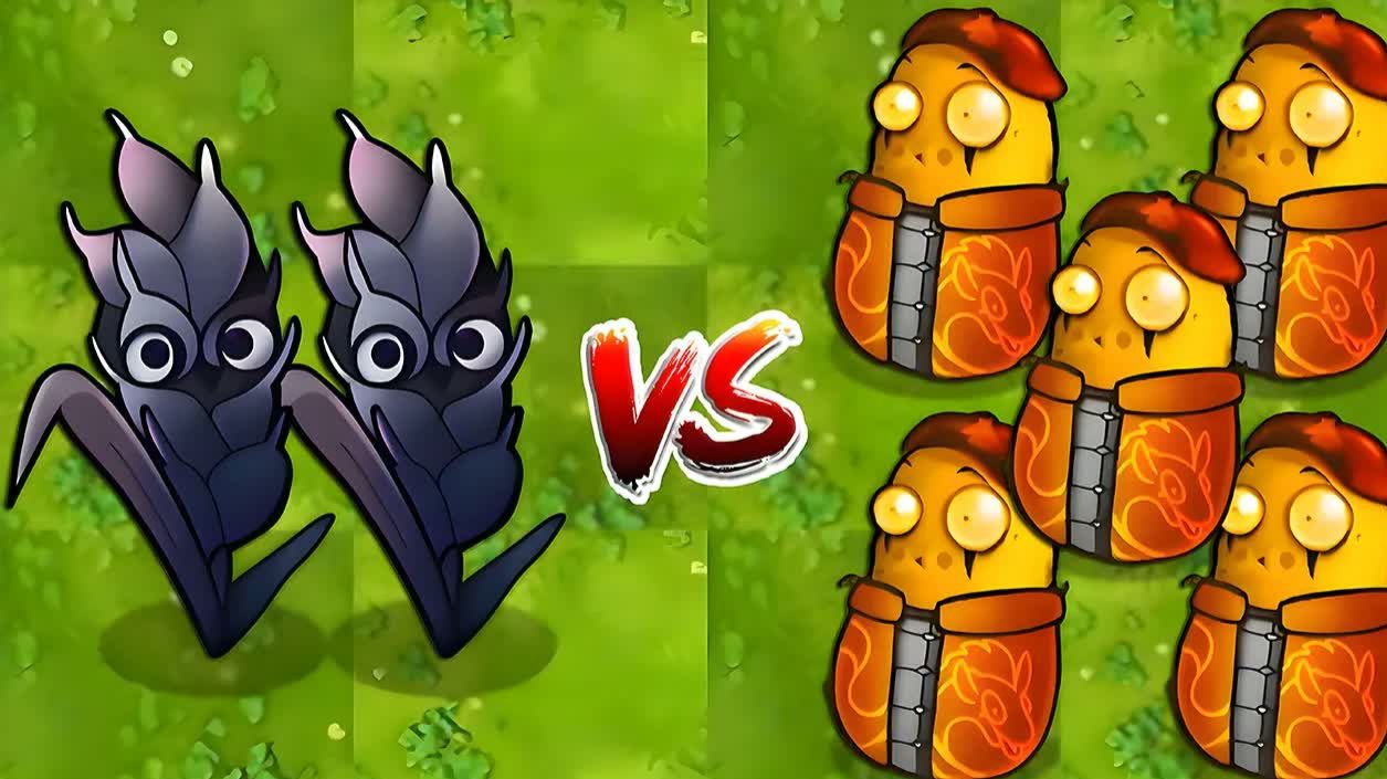 Испытание в PvZ Fusion 3.9: 2 Обсидиановых ячменя против 5 Золотых имитаторов и 50 зомби