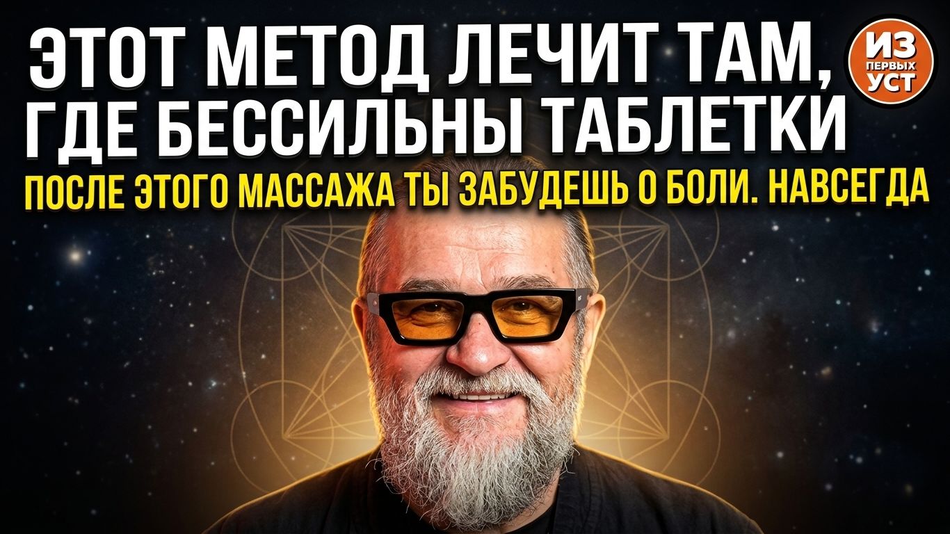 ЖИЗНЬ БЕЗ БОЛИ: МАССАЖ, КОТОРЫЙ РАБОТАЕТ