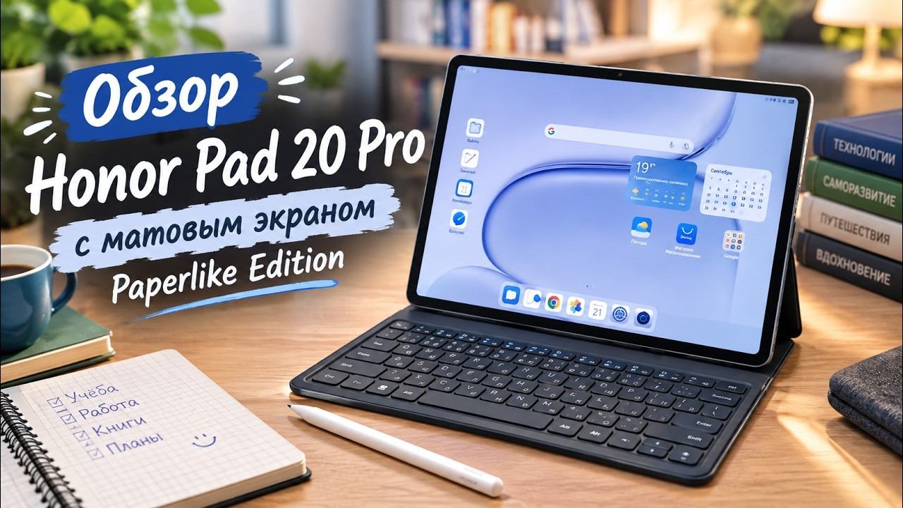Обзор HONOR Pad 20 Pro Paperlike Edition
