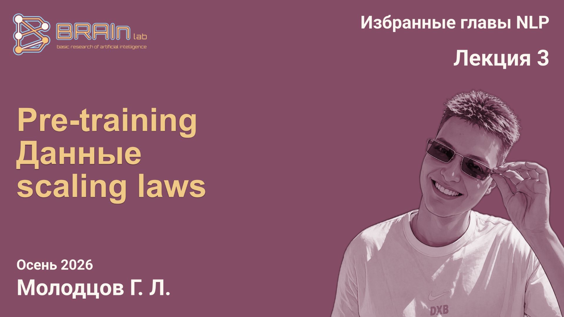Избраныне главы NLP 3. Pre-training I: данные, Scaling Laws