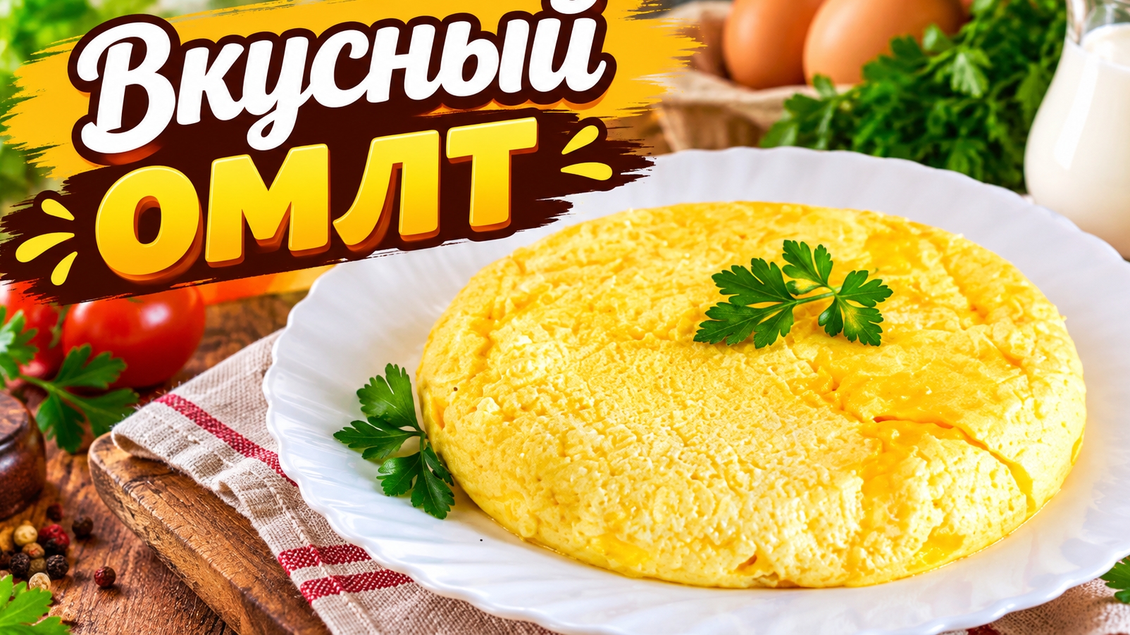 Рецепт вкусного ОМЛЕТА!