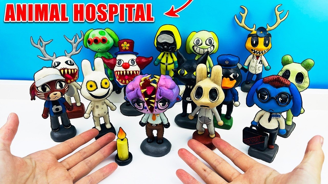 [Лепка ОК] Лепим все фигурки БОЛЬНИЦА ДЛЯ ЖИВОТНЫХ в РОБЛОКС (Animal Hospital Roblox)
