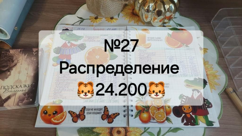 №27 Распределение денег по системе денежных конвертов. Сумма 24.200 рублей