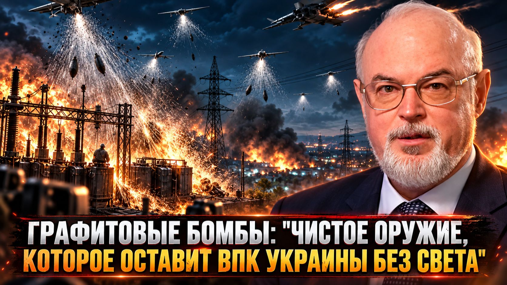 Юрий Кнутов | Графитовые бомбы: "Чистое оружие, которое оставит ВПК Украины без света"