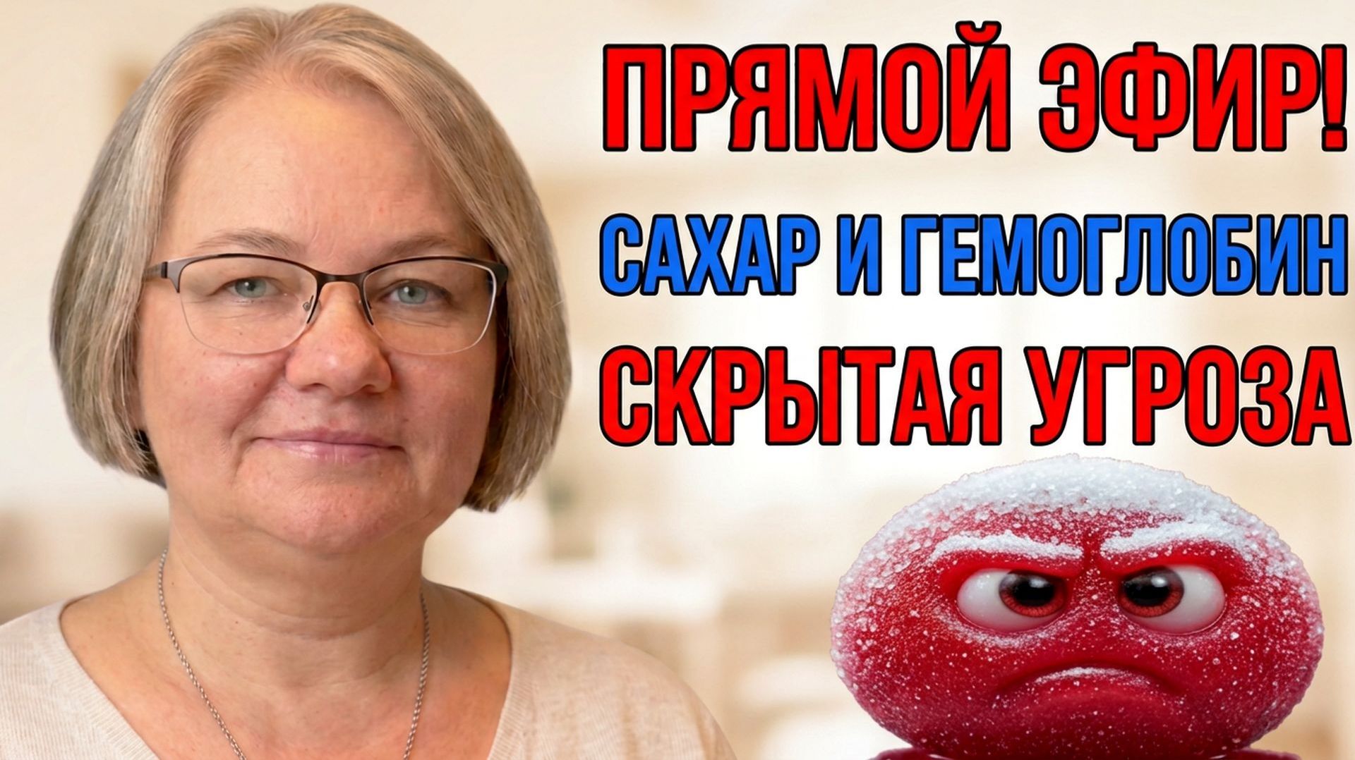 💖ПРЯМОЙ ЭФИР. ВЛИЯНИЕ САХАРА НА ГЕМОГЛОБИН. Скрытая угроза, о которой молчат!