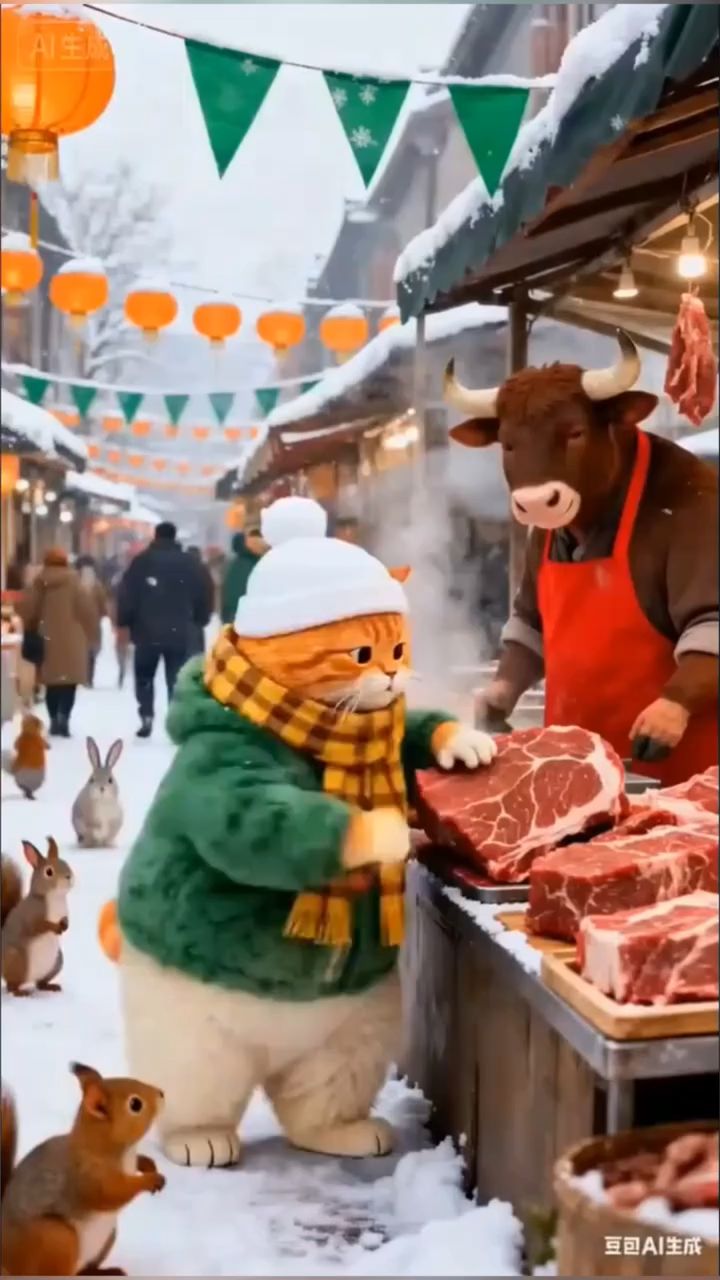 🍳🥘 Рыжая киса пухляш готовит ужин для себя и тигра 😹😹