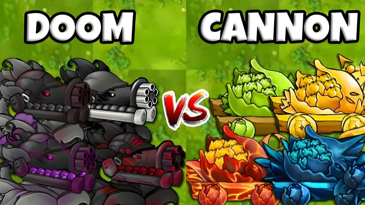 Испытание в PvZ Fusion 3.9: Команда DOOM и CANNON против Обсидианового Гаргантюа