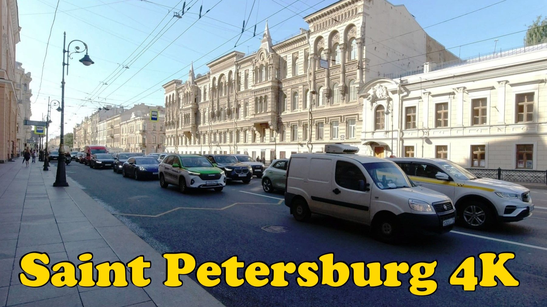 Saint Petersburg, Russia. Walking Tour 4K.