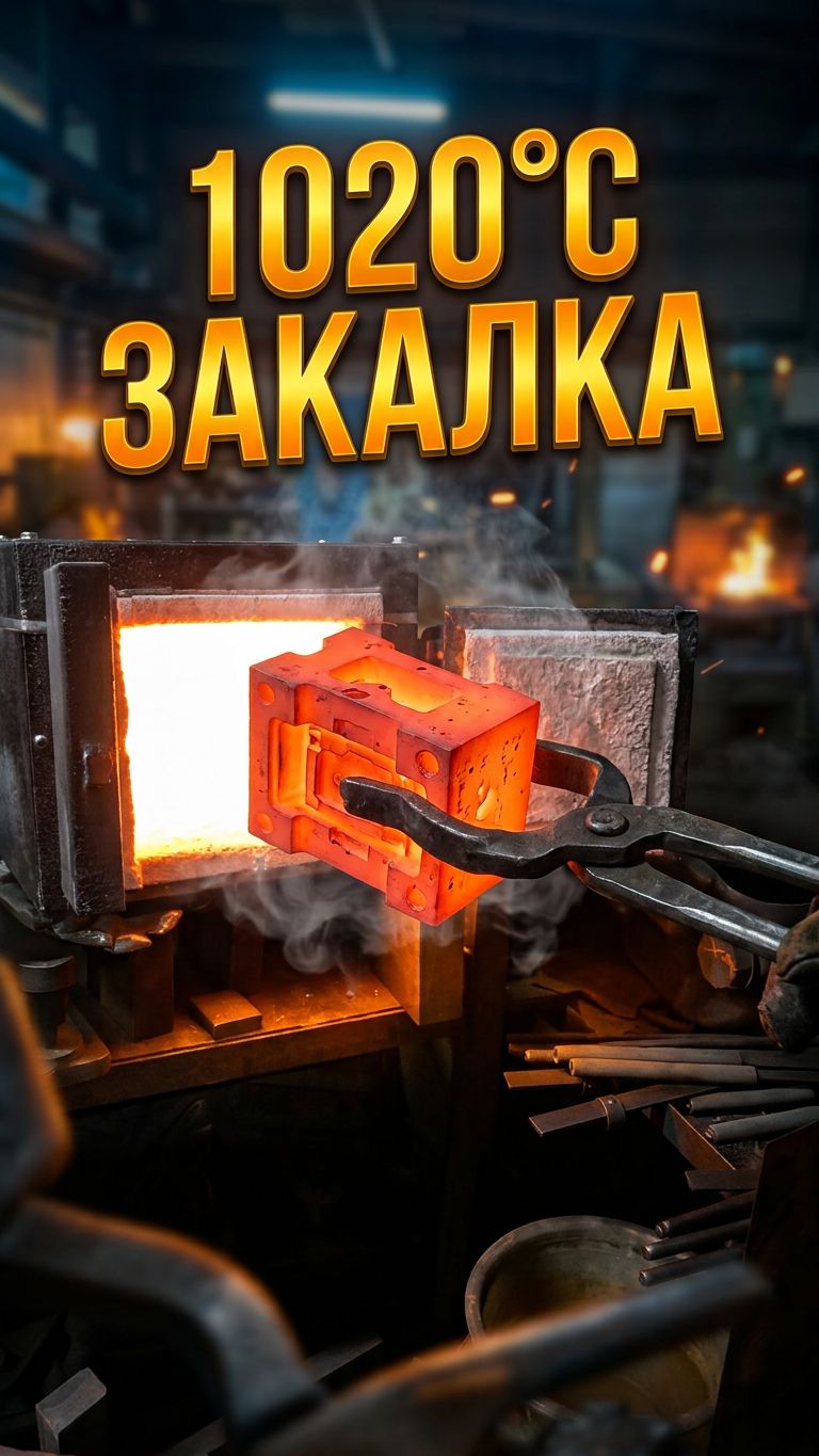 Закалка матрицы из х12мф с двумя подогревами
