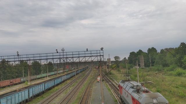 В поездке