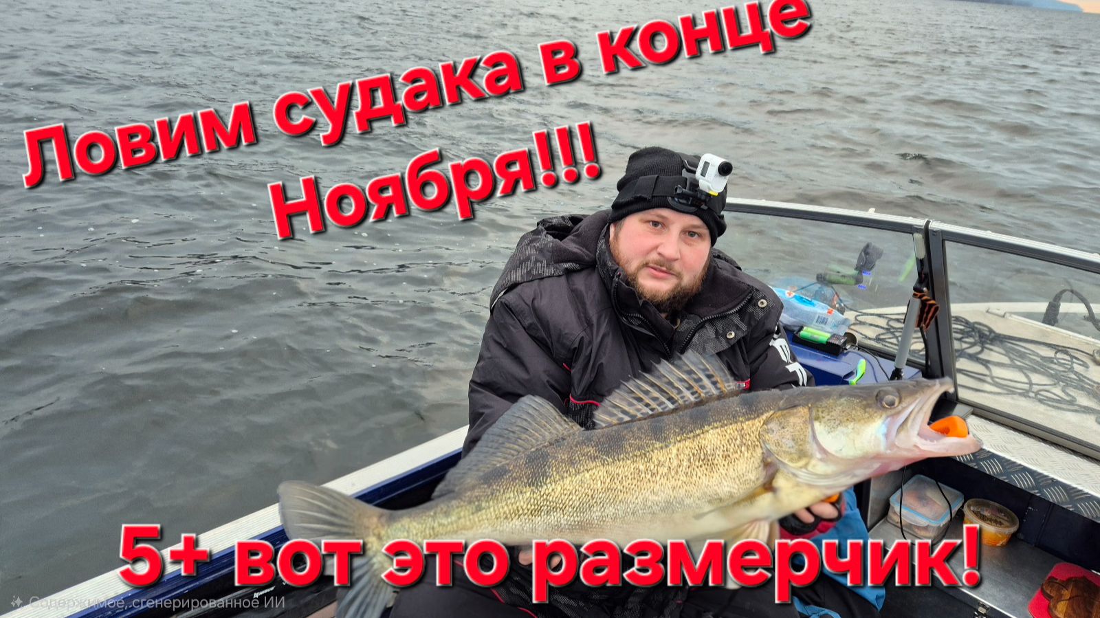 Ловля судака поздней осенью! Закрываем сезон жидкой воды! Судак клюёт как не нормальный!?!?!