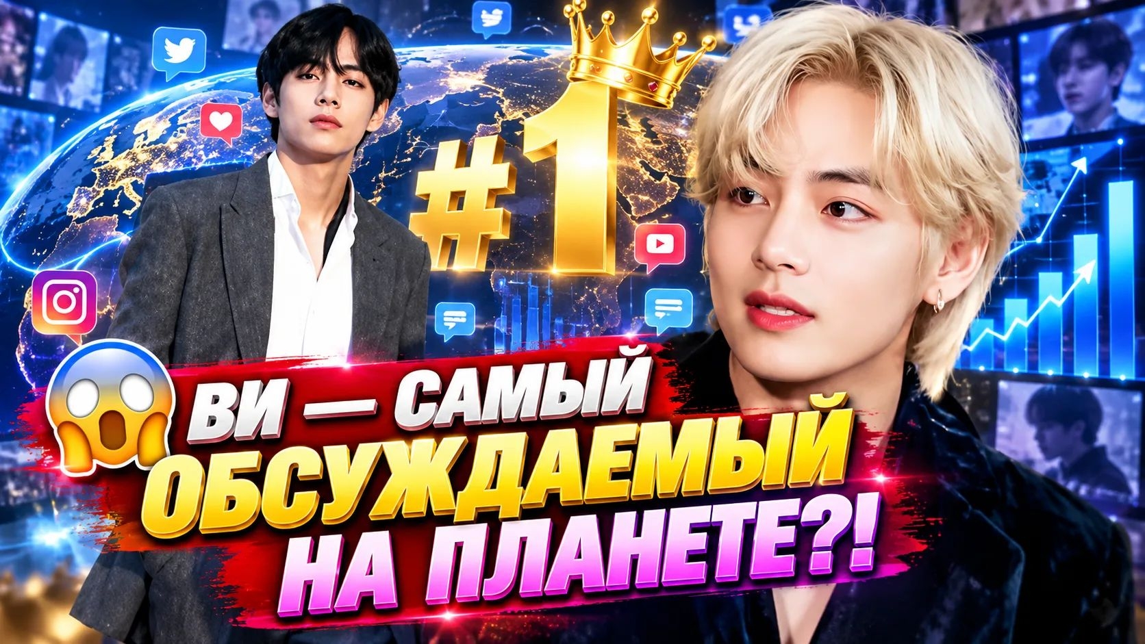 😱 Ви стал самым обсуждаемым именем недели — даже BTS остались позади!