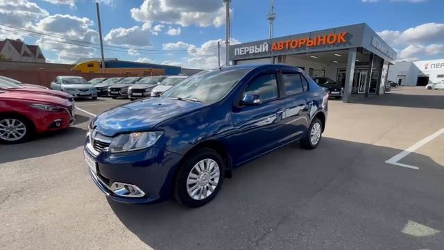 Renault  	Logan	2014	синий	X7L4SRAT451910364