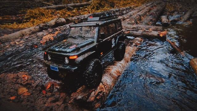 Осенняя дорога в лесу Трудный маршрут для BAW 212 Yikong 4084
