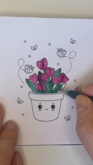 Раскраска тюльпаны 🌷