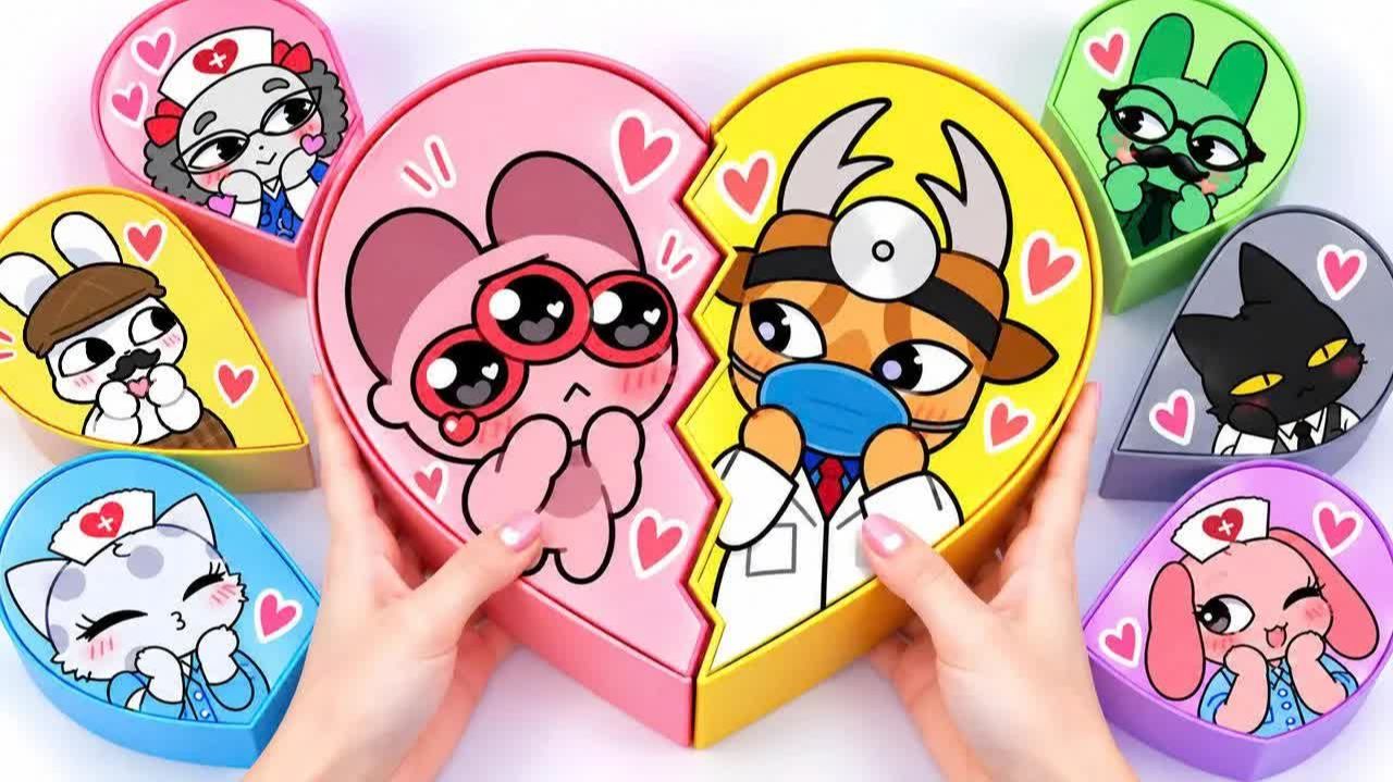 🐶СДЕЛАЙ САМ🦒 БОЛЬНИЦА ДЛЯ ЖИВОТНЫХ: РАСПАКОВКА МИЛЫХ ФИГУРОК✨ | СКВИШИ | РОБЛОКС