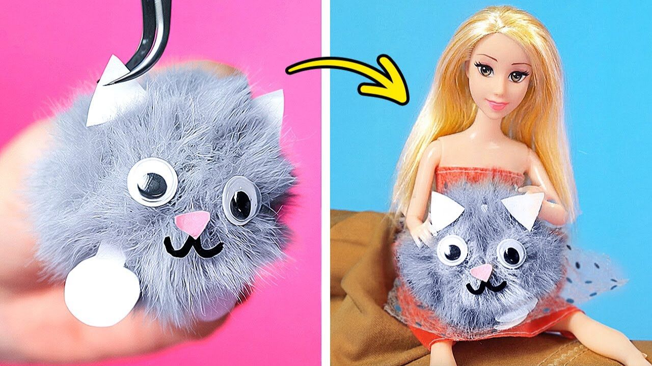 💞 ЛЕГКИЕ БАРБИ DIY 🎨 Милые идеи для творчества и преображения кукол! ✨
