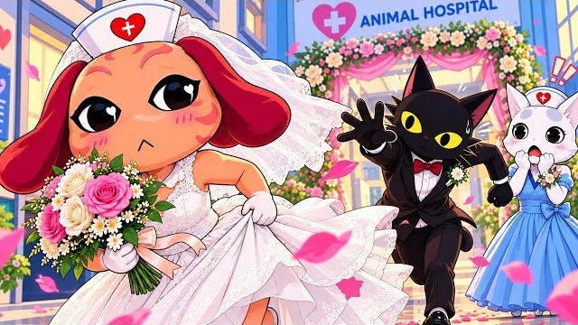 СВАДЬБА МЕДСЕСТРЫ И ТАЙНОГО АГЕНТА В ЖИВОТНОЙ БОЛЬНИЦЕ?! 😍💍🏥