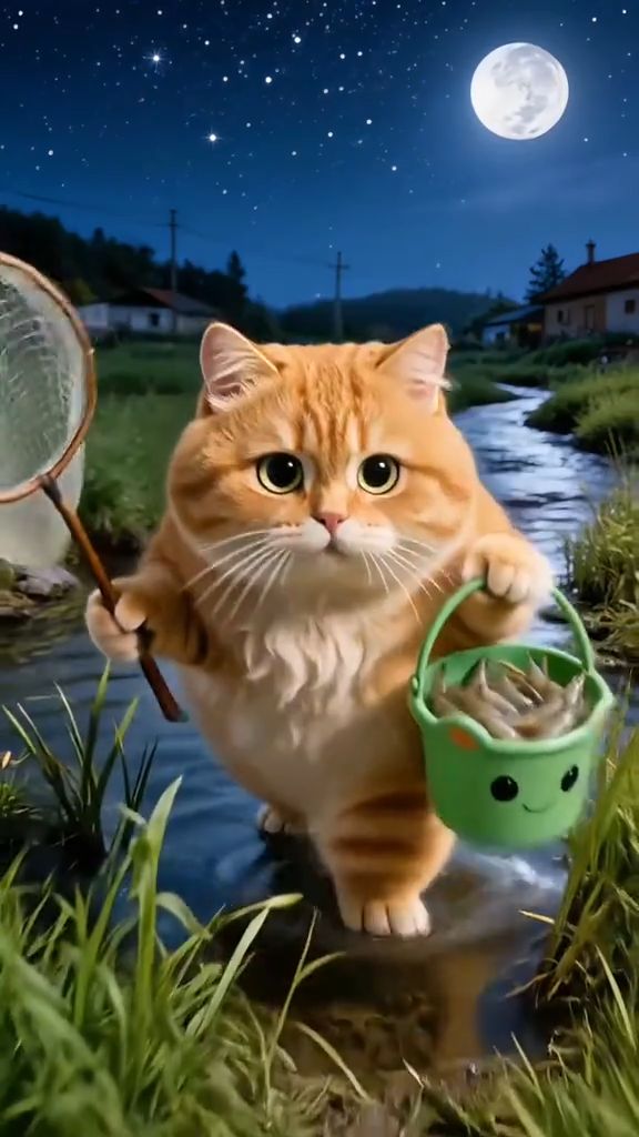 👨🍳👨🍳 Рыжая киса пухляш готовит ужин 😼😼