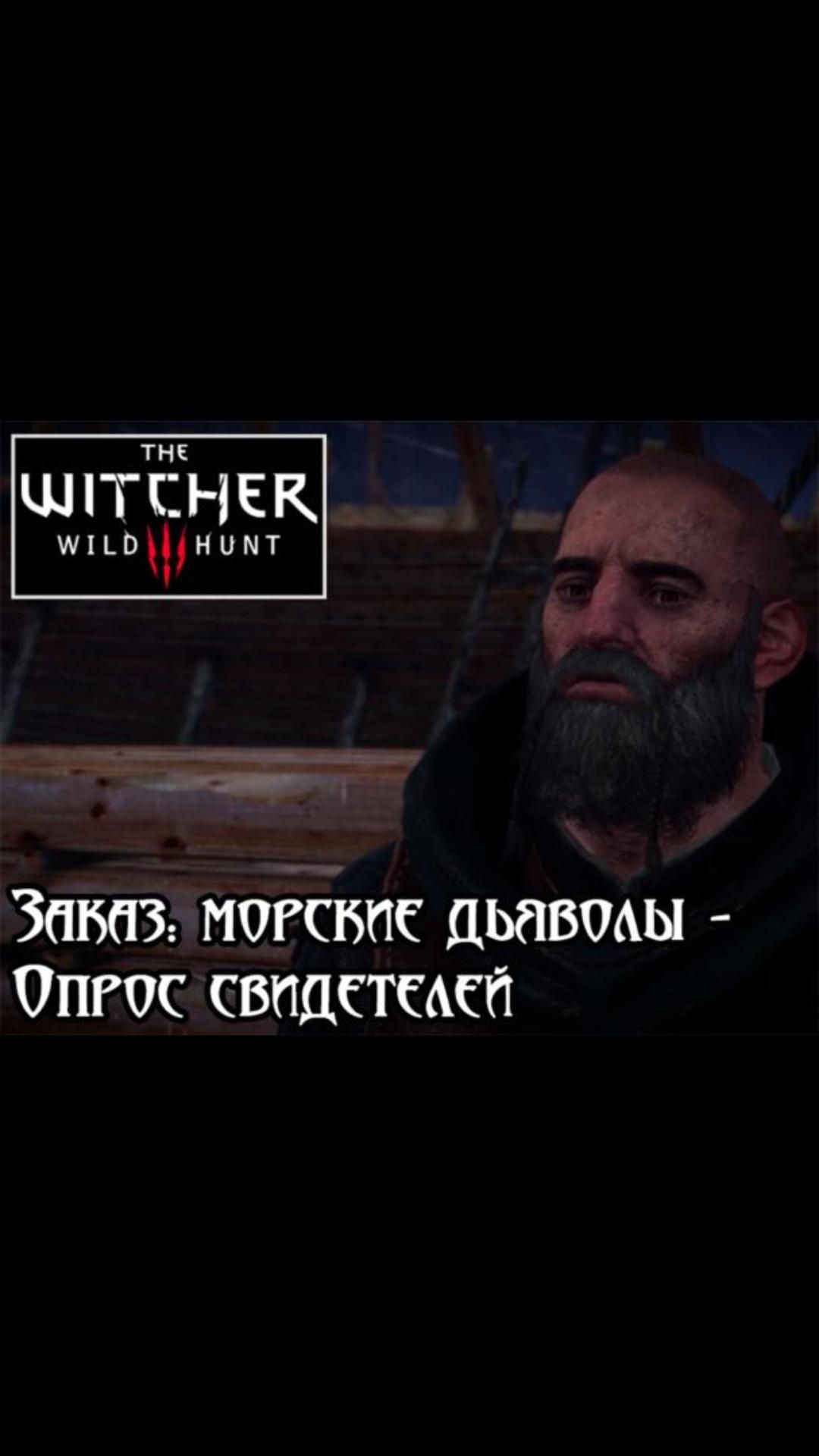 Опрос свидетелей- Заказ: Морские дьяволы | #witcher3 #games #rpg