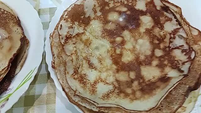 Всем доброе утро 🌹Напекла я 🥞🥞🥞 блинов.