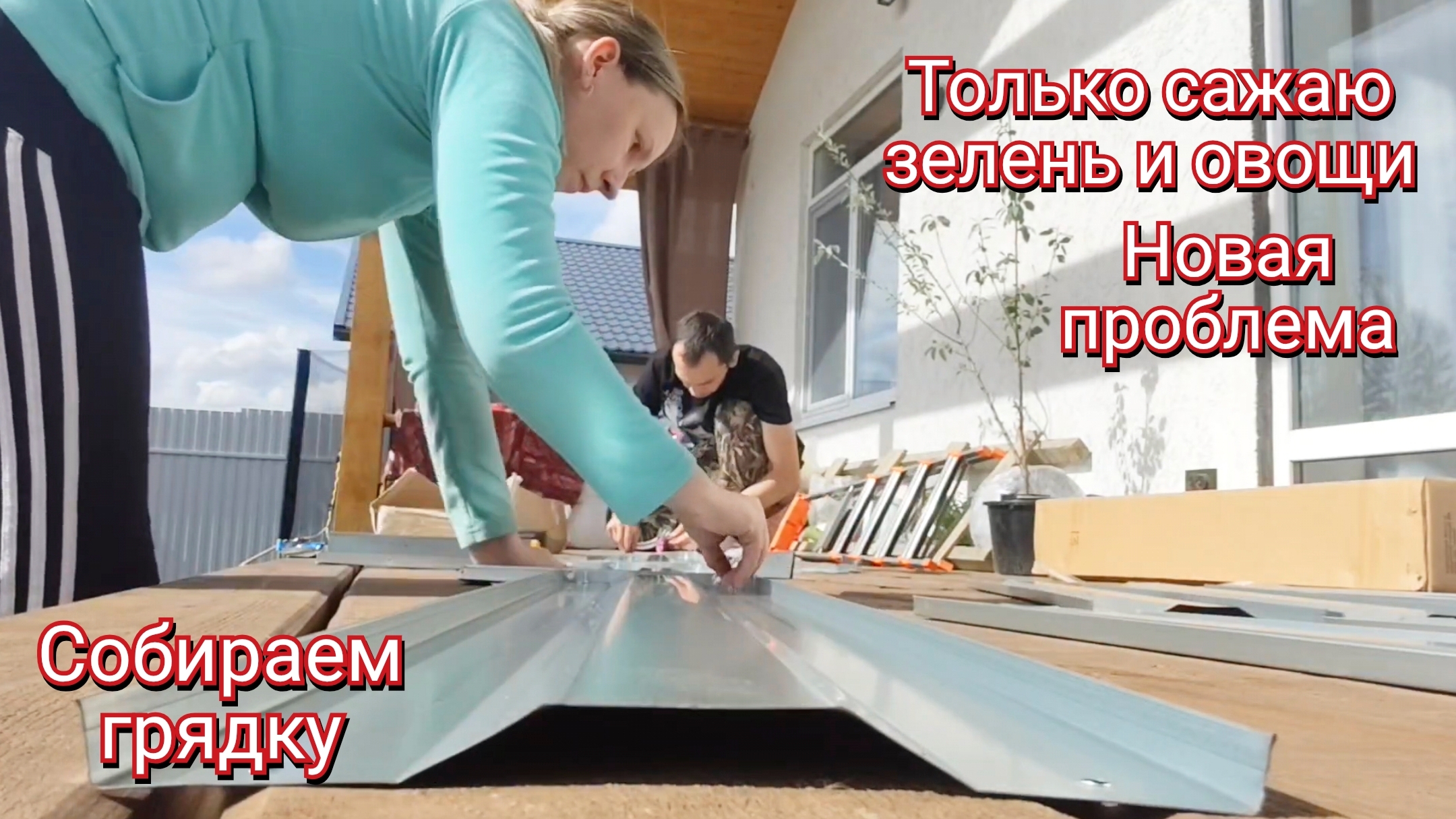 Собираем грядку. Только сажаю овощи и зелень.