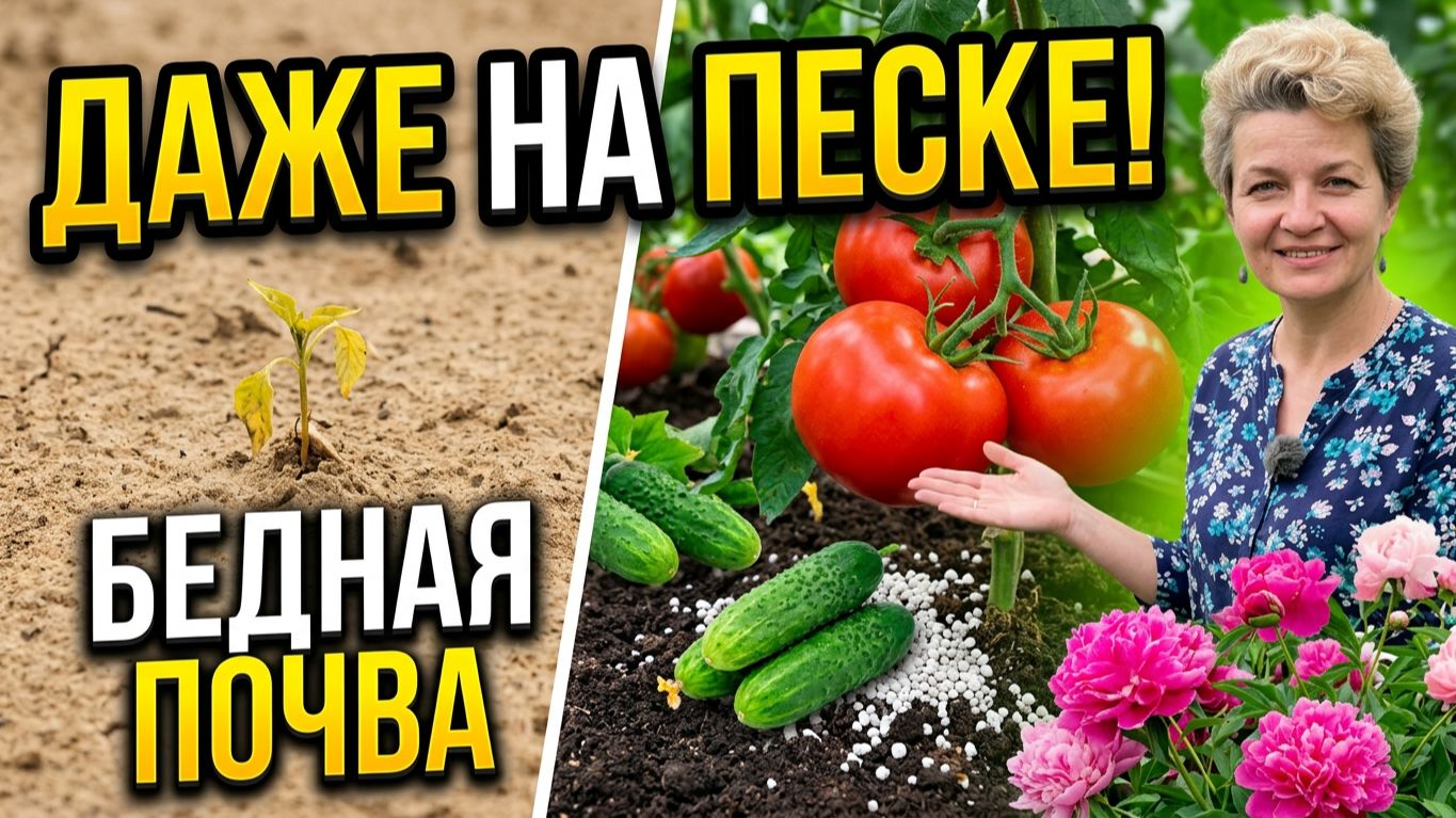 Обильный урожай даже на бедной почве!