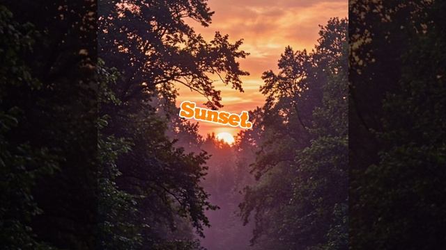Sunset.  Music