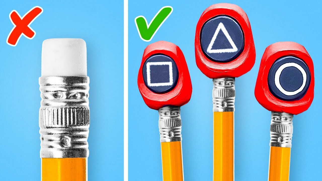 ПОЛИМЕРНЫЕ КАРАНДАШИ ✏️ РУКОДЕЛИЕ ДЛЯ ШКОЛЫ, КОТОРОЕ ВАМ ПОНРАВИТСЯ! 🎨
