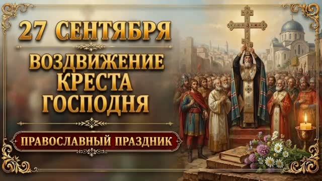 27 СЕНТЯБРЯ — ВОЗДВИЖЕНИЕ КРЕСТА ГОСПОДНЯ | ПРАВОСЛАВНЫЙ ПРАЗДНИК