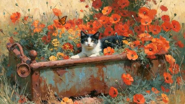Visual Poems Wildflowers By The Woods Living Oil Paintings